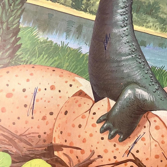 Vintage 1989 I Am  a Big Dinosaur Book Francois Crozat - Picture 11 of 16